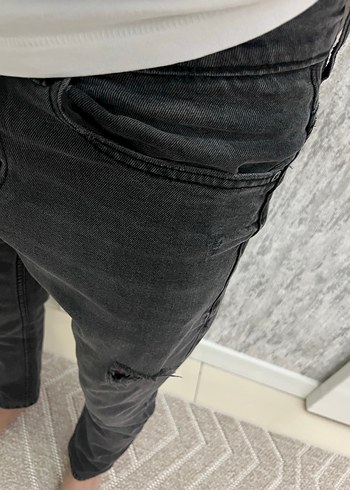 Gri Erkek Relax fit Denim - Görsel 5