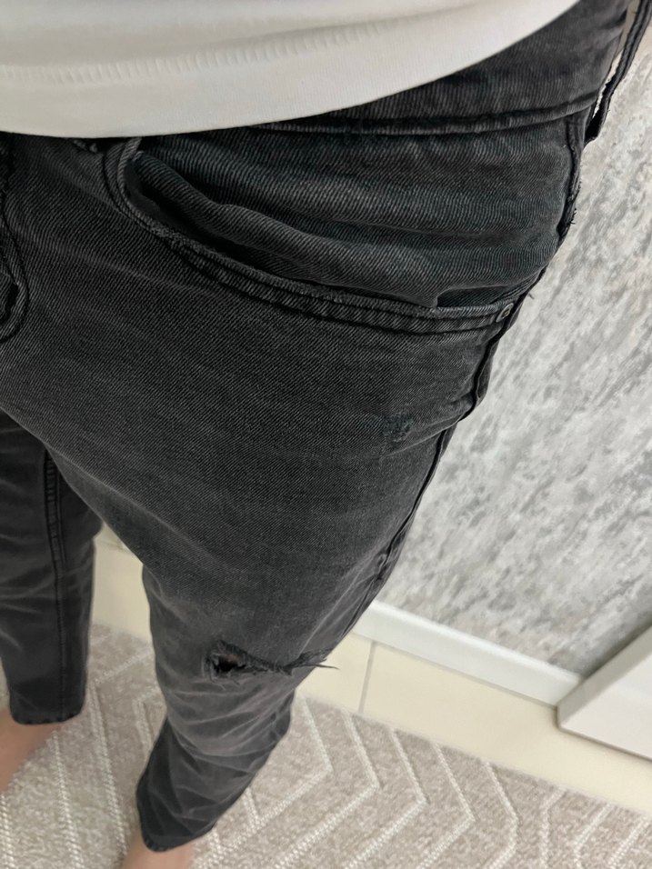 Gri Erkek Relax fit Denim - Görsel 5