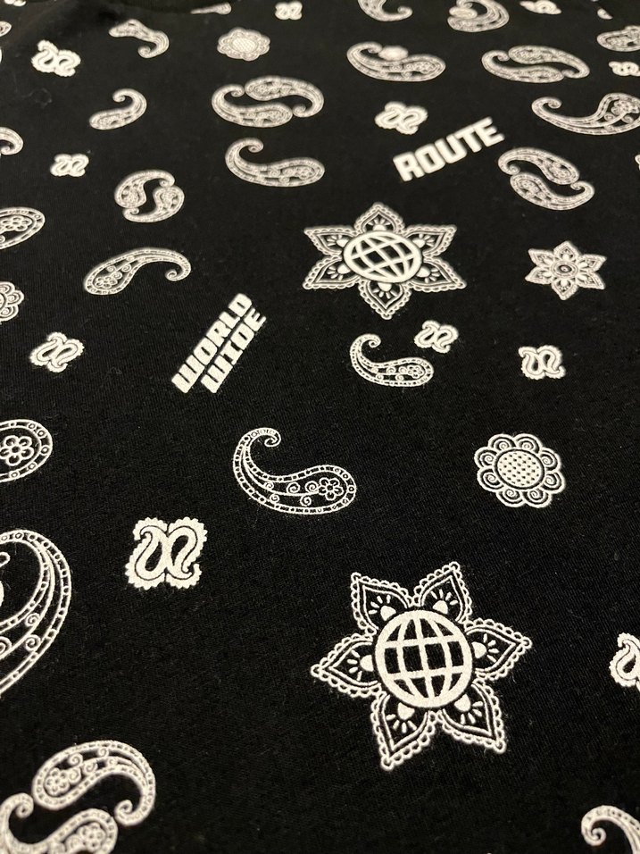 Siyah Baskılı Loose Fit Tişört - Görsel 4