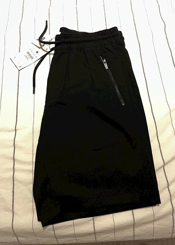 Bershka Kumaş Şort rahat kesim - Görsel 4