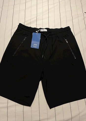 Bershka Kumaş Şort rahat kesim - Görsel 2