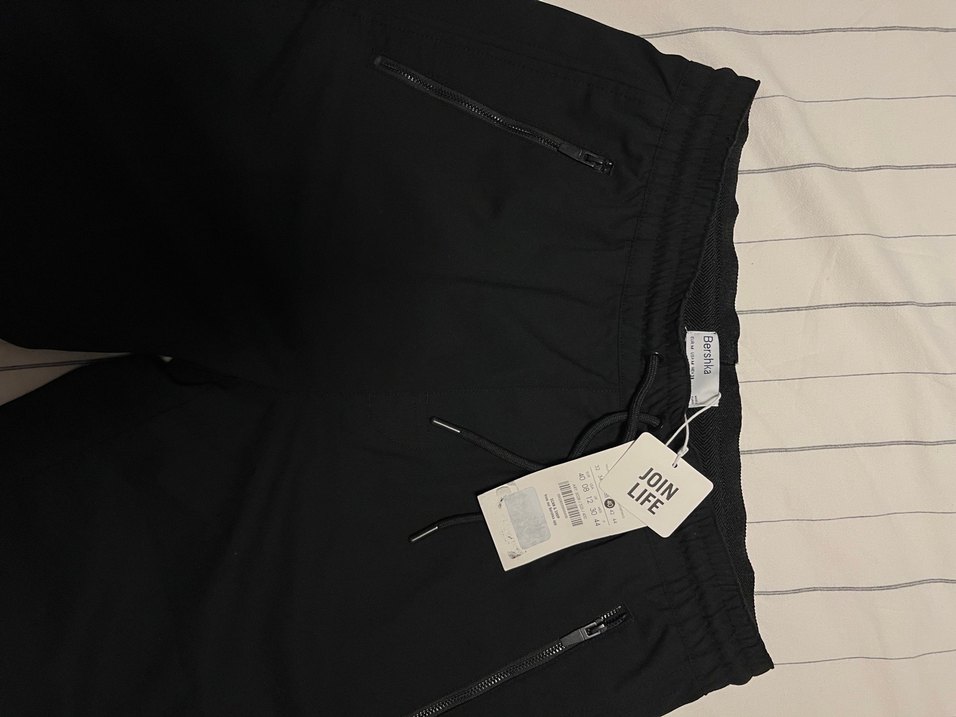 Bershka Kumaş Şort rahat kesim - Görsel 3