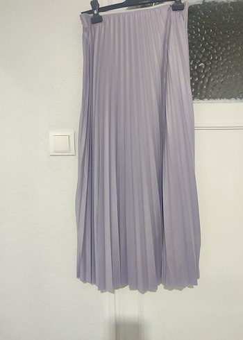 Lacivert Piliseli Uzun Kadın Etek - Görsel 2