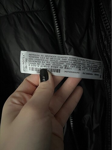 xs Beden siyah Renk Zara Oversize Mont