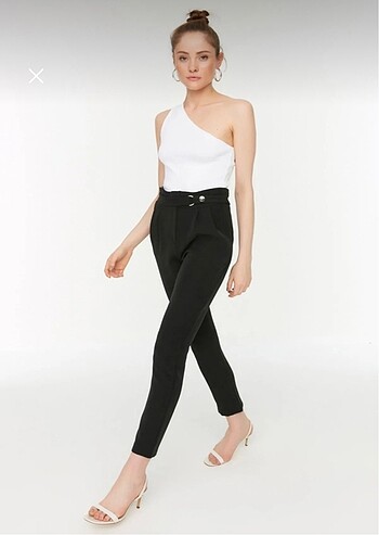 Trendyolmilla Siyah Cigarette Pantolon