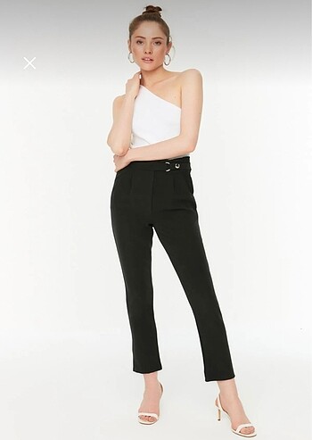 38 Beden Trendyolmilla Siyah Cigarette Pantolon