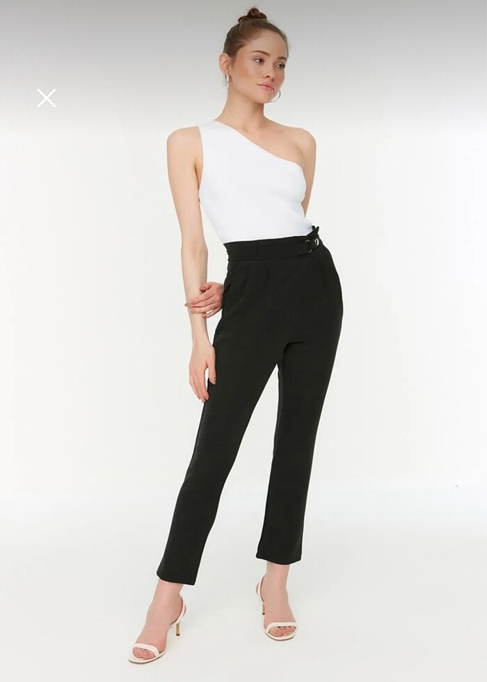 Trendyolmilla Siyah Cigarette Pantolon - Görsel 2