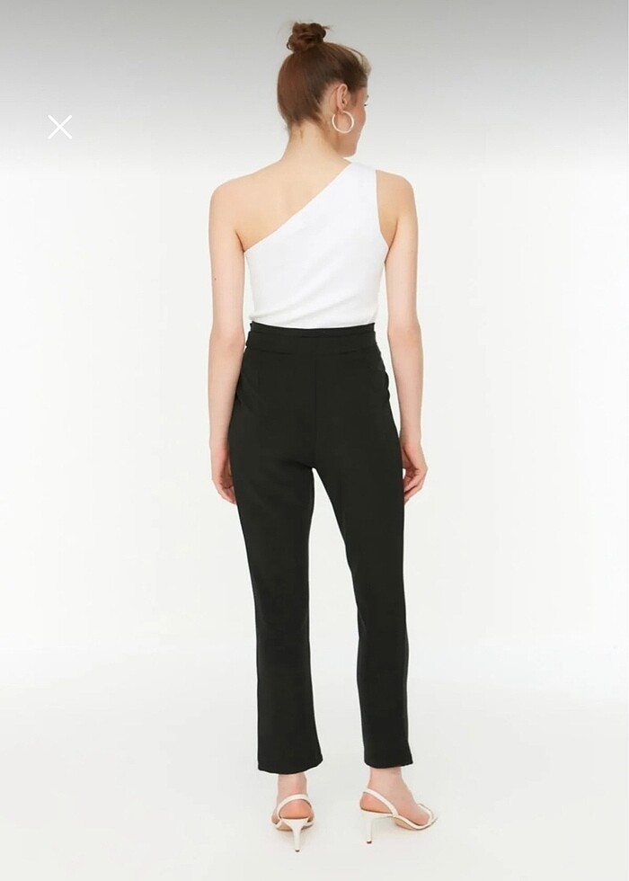 Trendyolmilla Siyah Cigarette Pantolon - Görsel 4