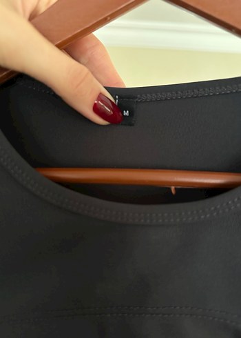 Trendyolmilla Antrasit Crop Spor Bluz - Görsel 9