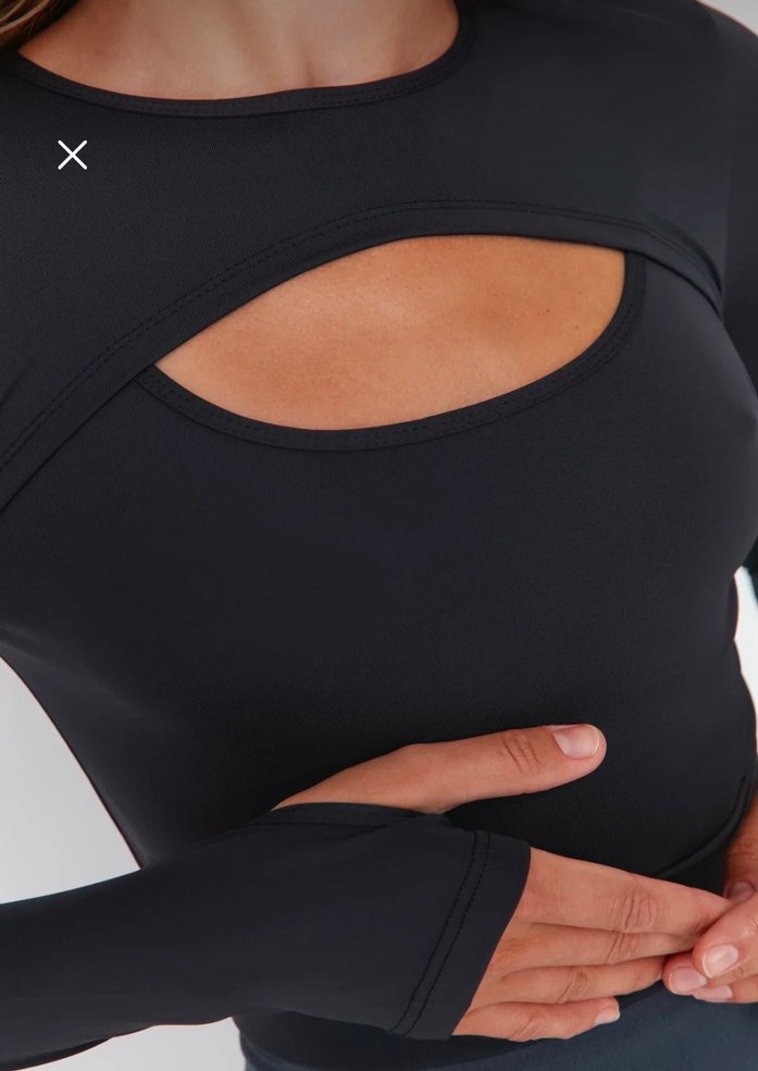 Trendyolmilla Antrasit Crop Spor Bluz - Görsel 3
