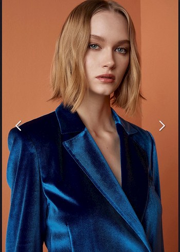 adL Mert Aslan Kadife Ceket Elbise - Görsel 5