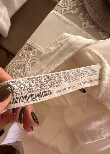 m Beden Zara Ekru Şort/Bermuda