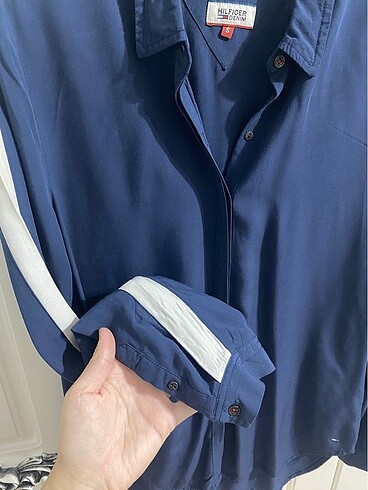 s Beden lacivert Renk Tommy Hilfiger Gömlek