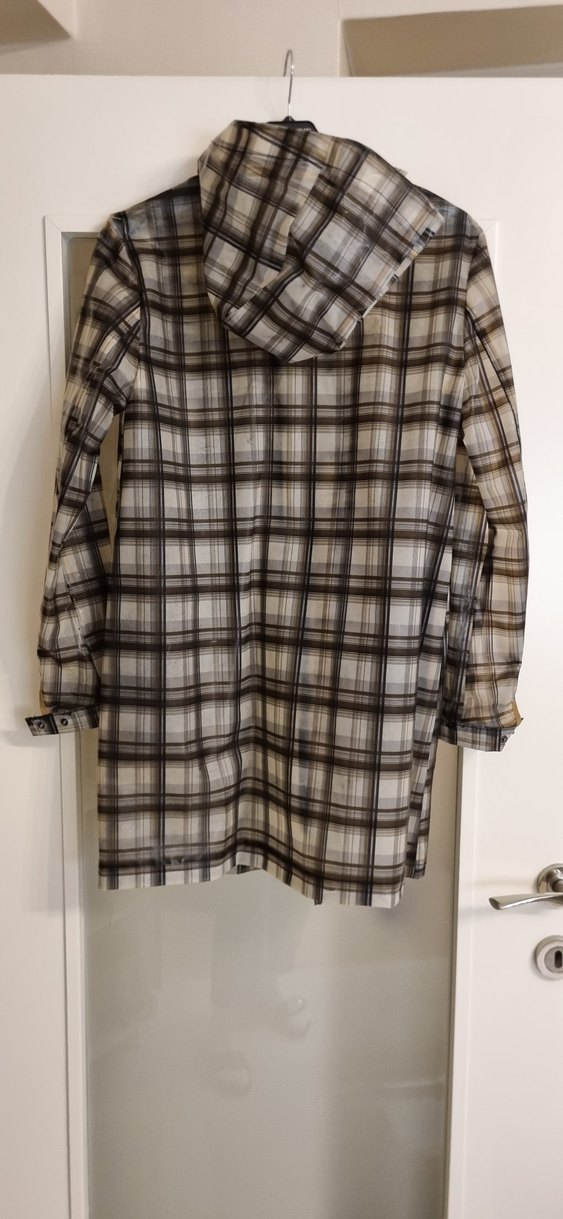 Zara ekoseli yagmurluk - Görsel 3