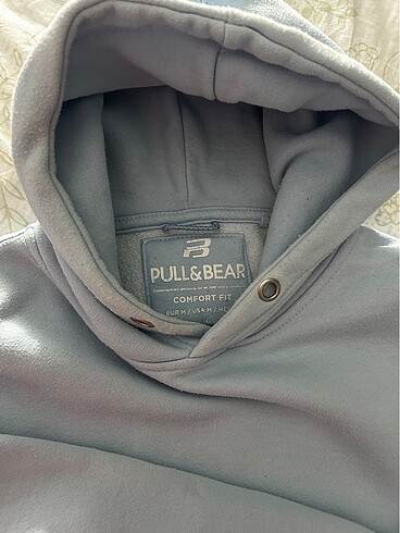 Pull and Bear Mavi kapşonlu sweat