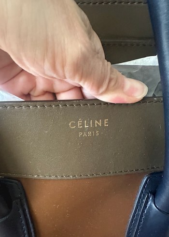 Céline Luggage Kadın Deri Çanta, Fermuarlı, Kahverengi - Görsel 3