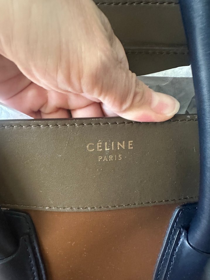 Céline Luggage Kadın Deri Çanta, Fermuarlı, Kahverengi - Görsel 3