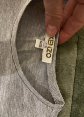 Kenzo Kız Çocuk Gri Uzun Kollu penye - Görsel 3