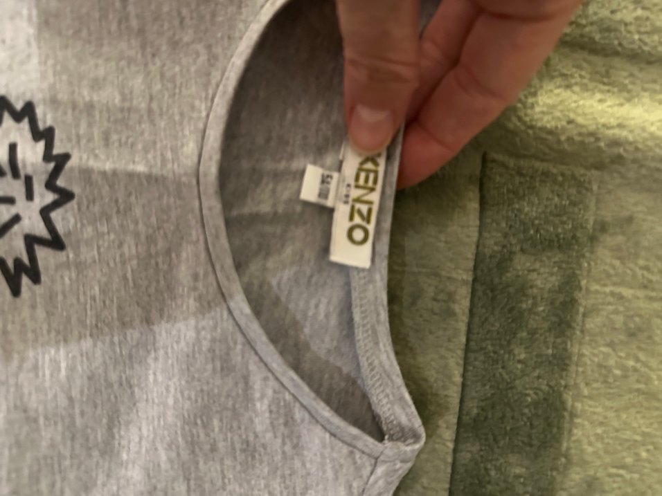 Kenzo Kız Çocuk Gri Uzun Kollu penye - Görsel 3