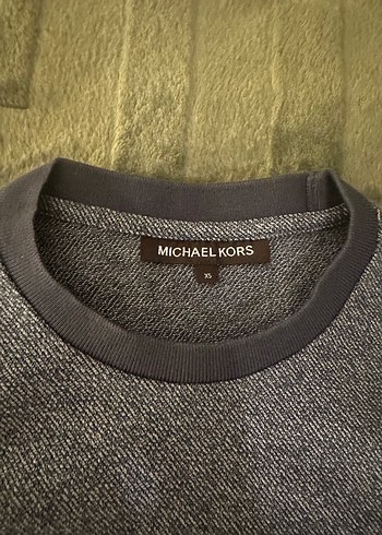 Gri Erkek Michael KORS Baskılı Sweatshirt - Görsel 3
