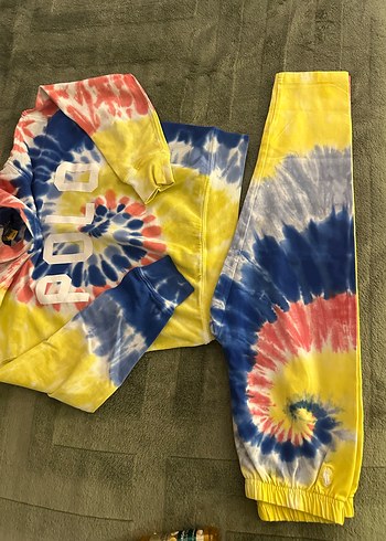 Orjinal polo ralph lauren çocuk Renkli  Kapüşonlu takım - Görsel 2