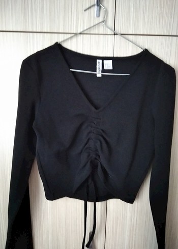 H&m önü büzgülü bluz - Görsel 2