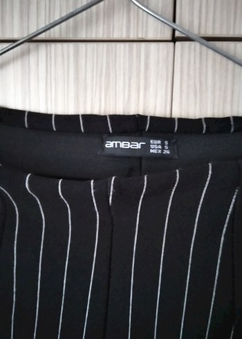 Ambar çizgili pantolon - Görsel 3