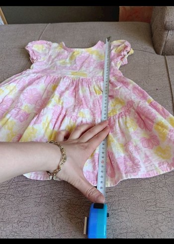 LC Waikiki Pembe Pastel Renkli Kız Çocuk Bohem Elbise