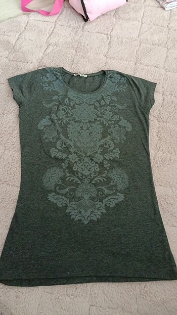 Füme gri t-shirt bluz s-m beden