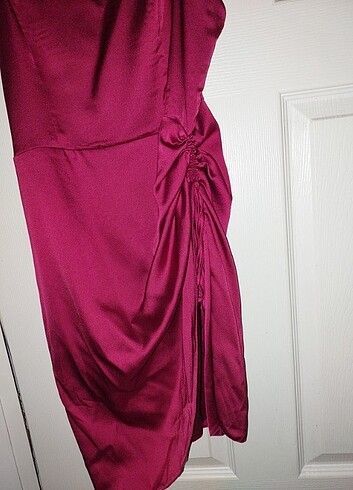 38 Beden bordo Renk TRENDYOL MILLA MINI ELBISE