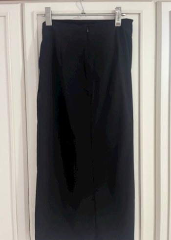 Siyah Drapeli Uzun Kadın Etek - Görsel 3