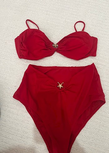 38 Beden Parlak Kırmızı Mini Bikini Takımı