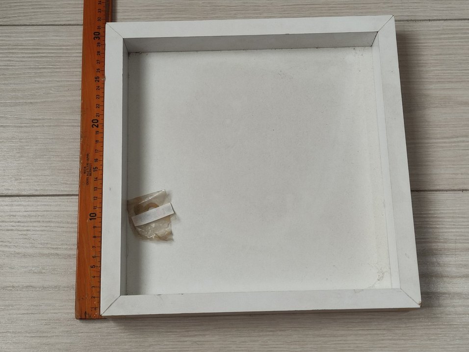 Beyaz Kare Ahşap Çerçeve - Görsel 2