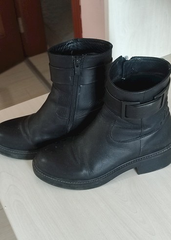 Siyah  Tokalı Biker Bot - Görsel 3