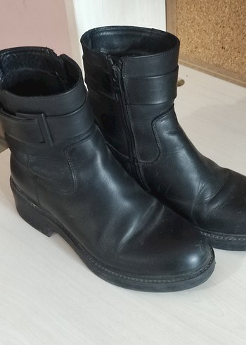 Siyah  Tokalı Biker Bot - Görsel 2