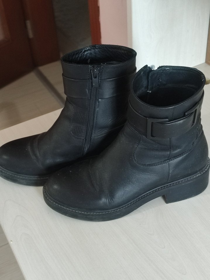 Siyah  Tokalı Biker Bot - Görsel 3