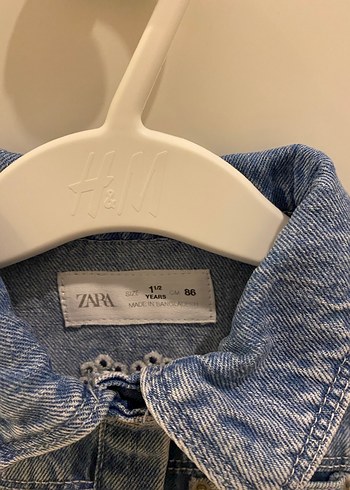 Kız Çocuk Kısa Kollu Kot Gömlek - Görsel 3