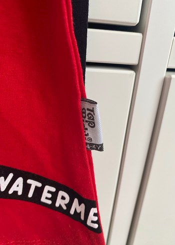 Kız Çocuk Kırmızı Baskılı T-shirt 4 yaş - Görsel 3