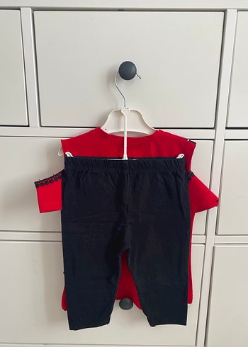 Kız Çocuk Kırmızı Baskılı T-shirt 4 yaş - Görsel 2