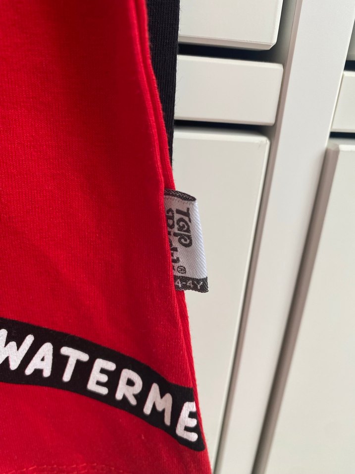 Kız Çocuk Kırmızı Baskılı T-shirt 4 yaş - Görsel 3