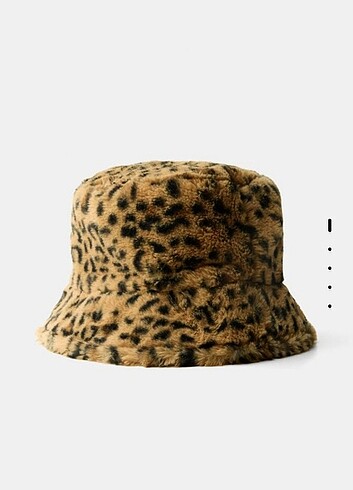 Leopar desenli şapka