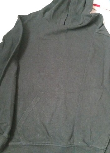 Siyah ince sweatshirt