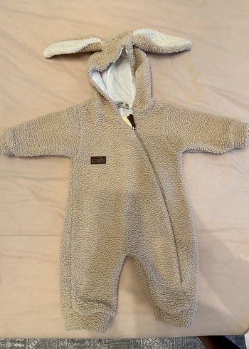 Kahverengi Kürklü Bebek Tulumu