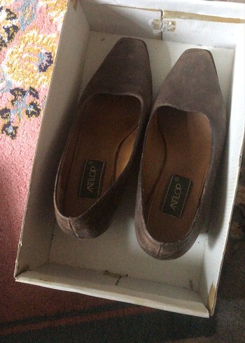 Kahverengi Topuklu Kadın Stiletto - Görsel 2