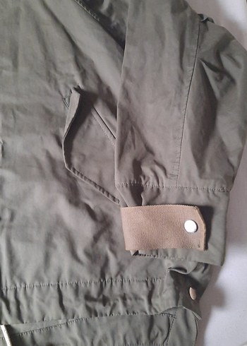 Gri Midi Boy Düğmeli Kadın Ceket - Görsel 2