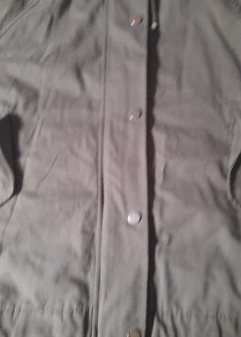 Gri Midi Boy Düğmeli Kadın Ceket - Görsel 4