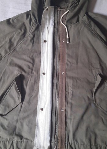 Gri Midi Boy Düğmeli Kadın Ceket - Görsel 5