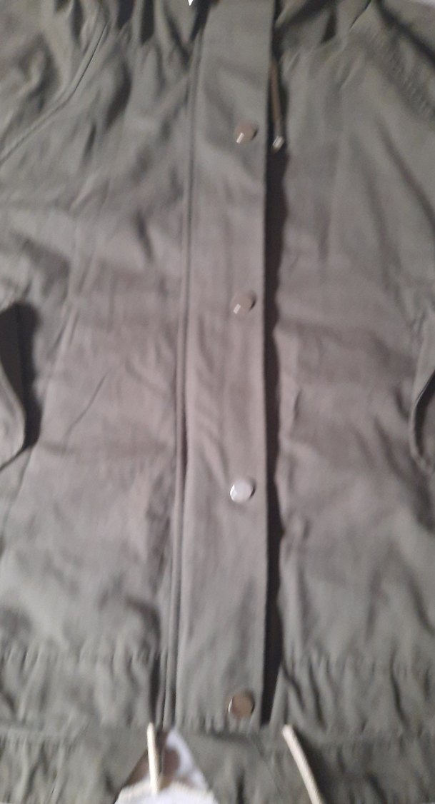 Gri Midi Boy Düğmeli Kadın Ceket - Görsel 4