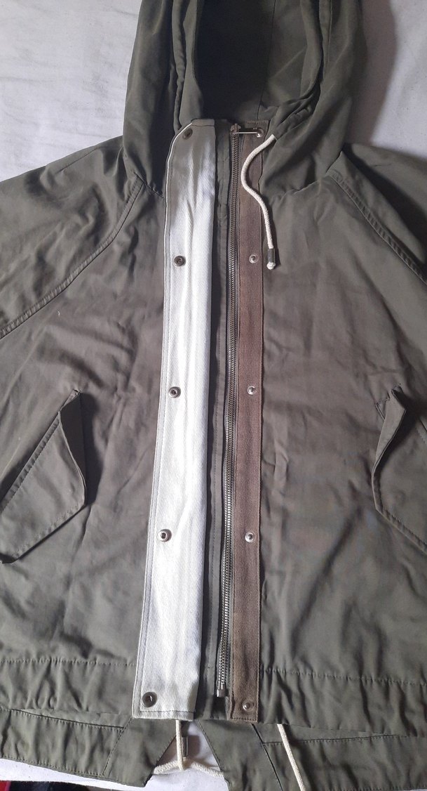 Gri Midi Boy Düğmeli Kadın Ceket - Görsel 5