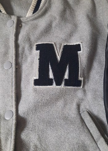 Gri Kadın Spor Ceket Düğmeli Midi Boy - Görsel 5